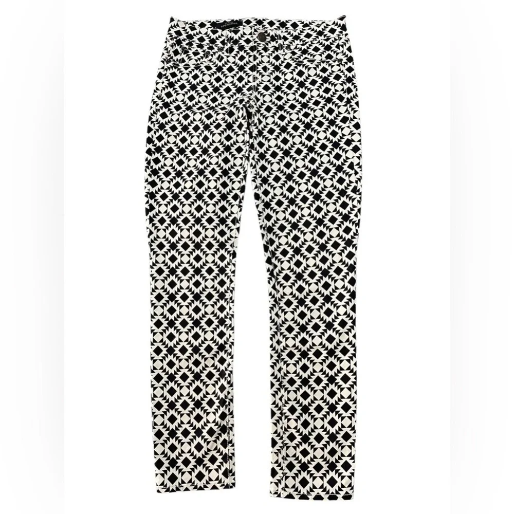 J.CREW Toothpick Skinny Pant in Geometric Kilim Print • Size 28 Art Pop Vibe